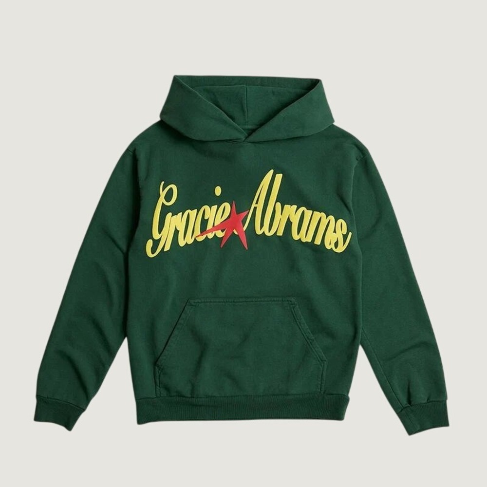 Gracie Abrams Heavyweight Hoodie The Good Riddance Tour Green Medium